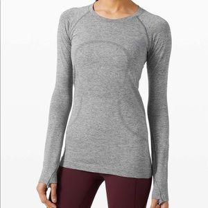 Lululemon Grey long sleeve swiftly tech